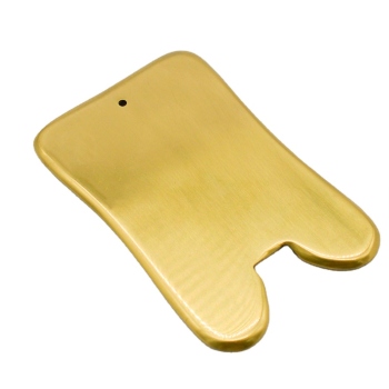 Metal,Gua Sha Tool,Taipod Shaped,80X60X2~3 mm, 纯铜刮痧板,鼎型